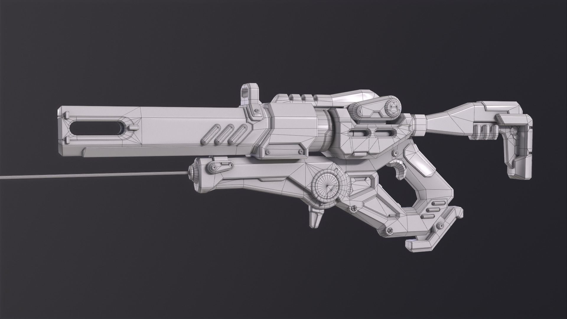 Weapon Sci Fi Pack Vol1 Low-poly 3D model_12