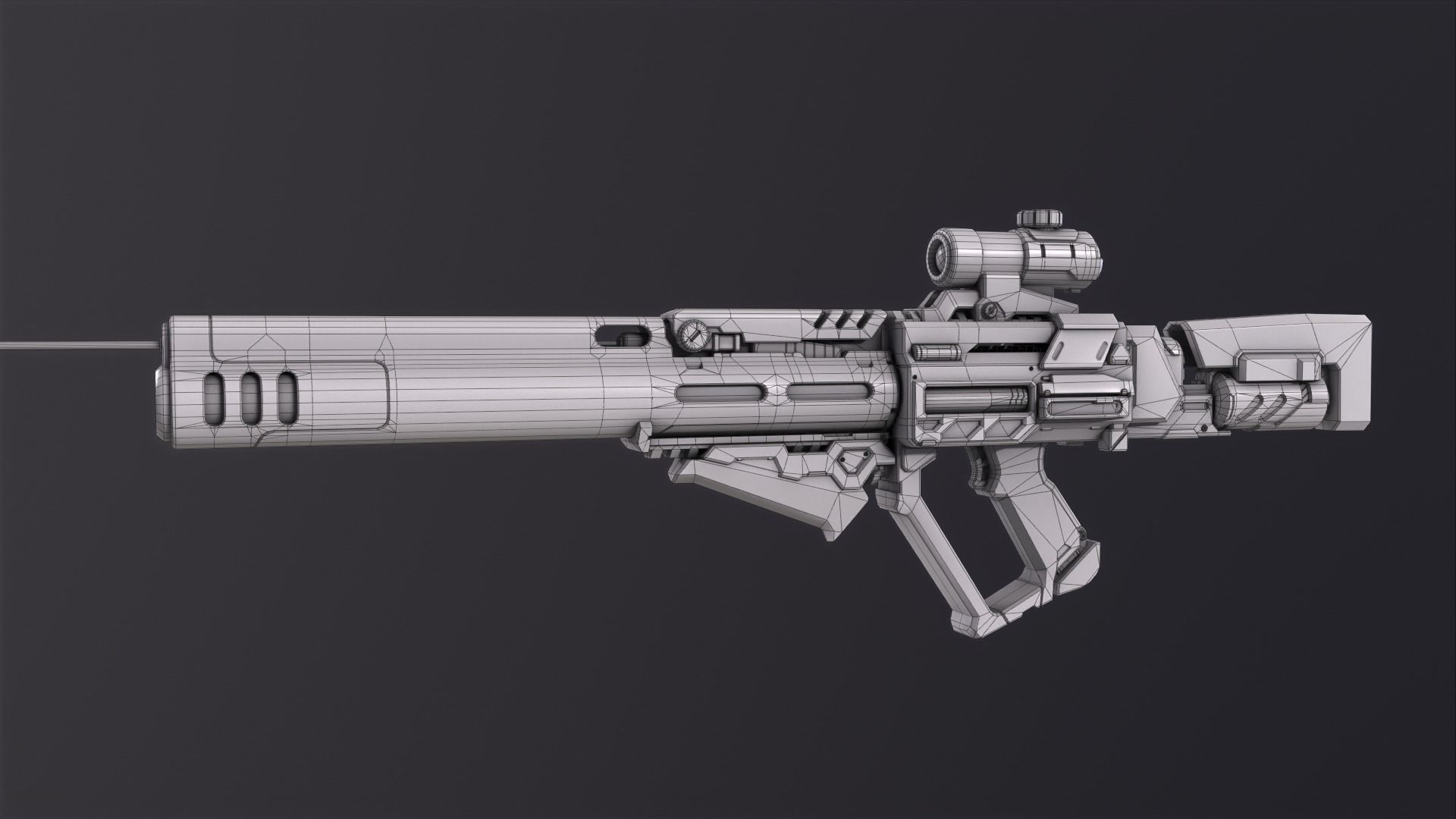 Weapon Sci Fi Pack Vol1 Low-poly 3D model_20