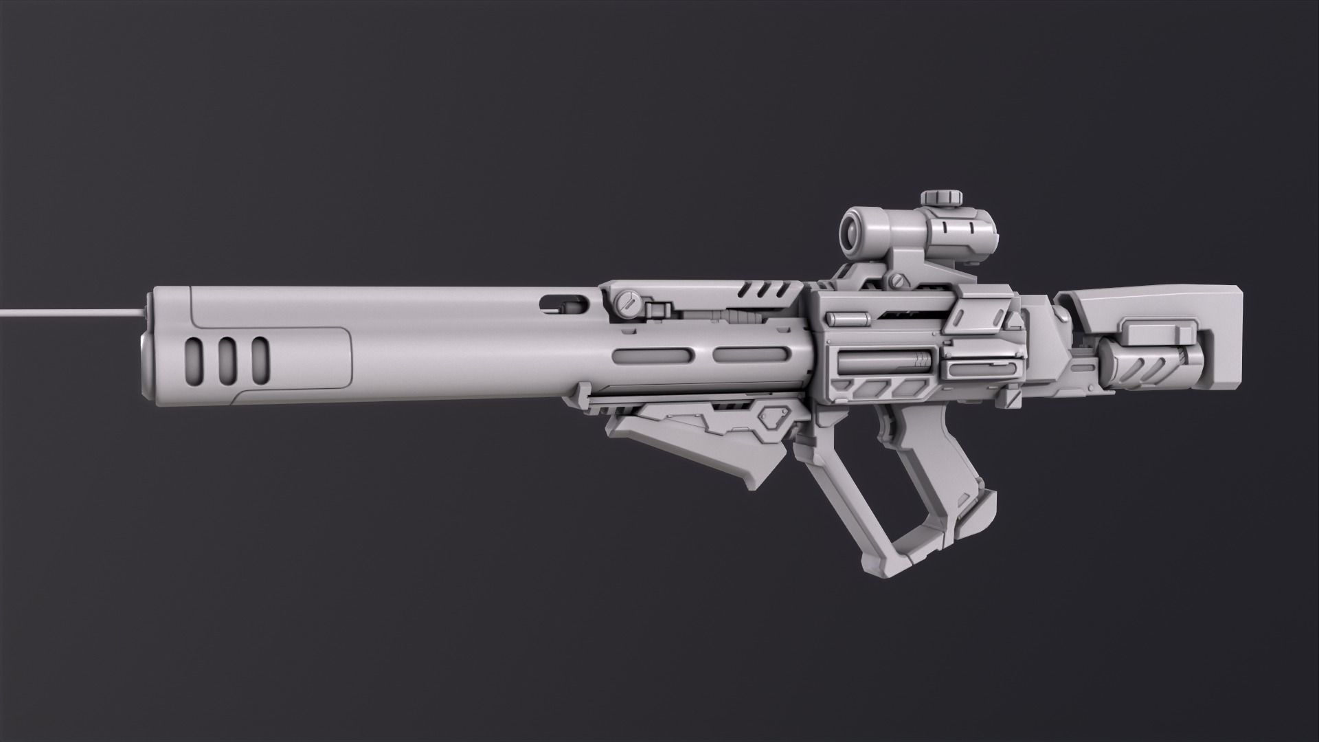 Weapon Sci Fi Pack Vol1 Low-poly 3D model_19