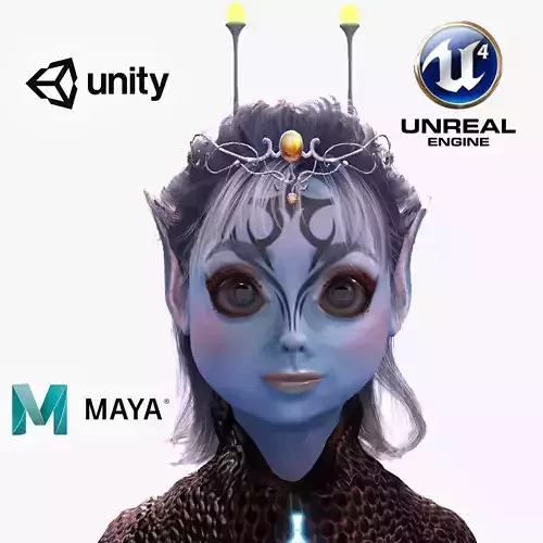 High quality character full Rigged and Animated 3D model 3D model
