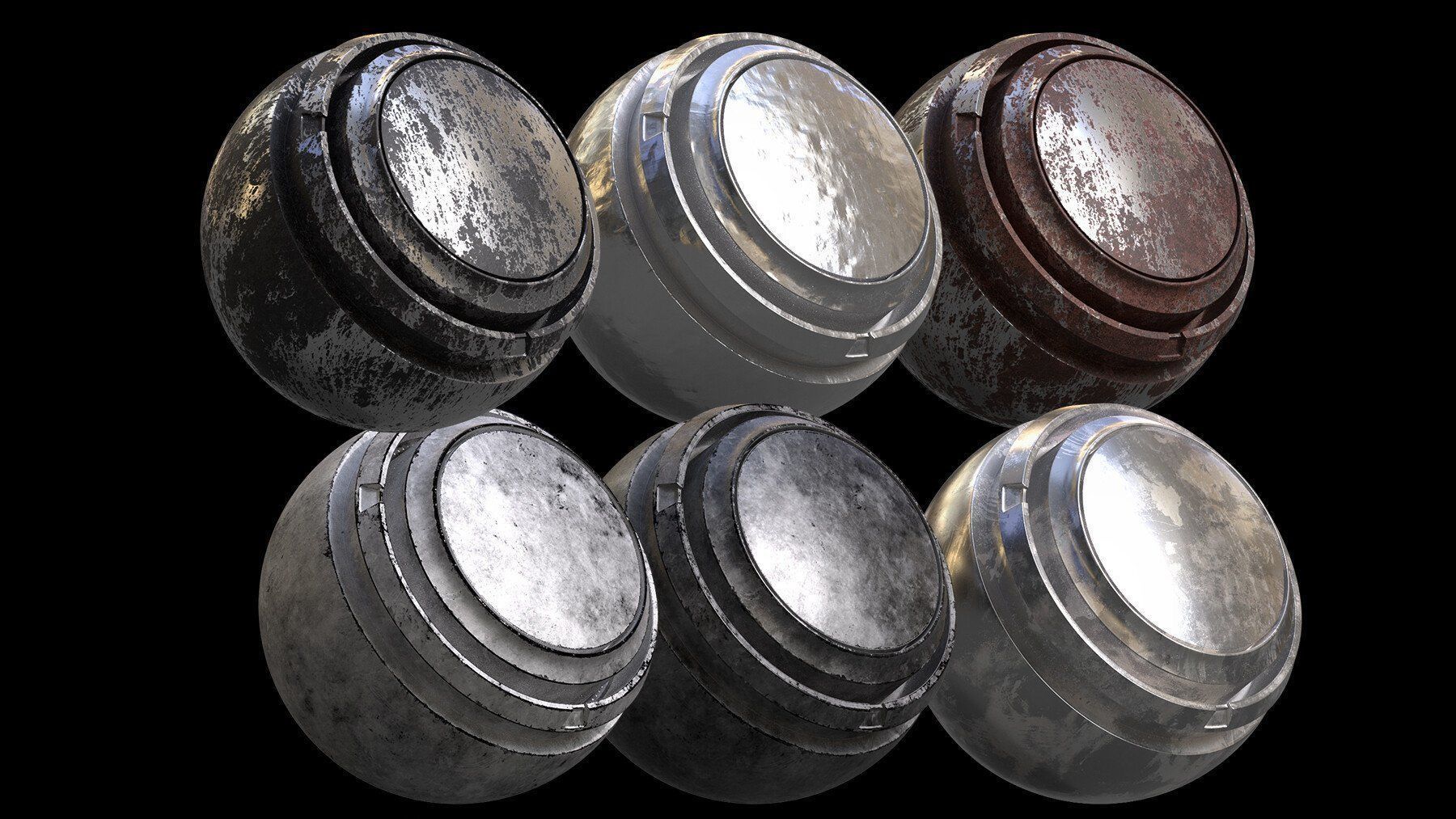 100 Professional High Quality Metal Smart Materials BUNDLE Texture_2