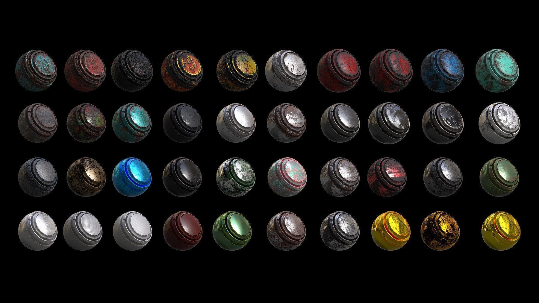 100 Professional High Quality Metal Smart Materials BUNDLE Texture_4