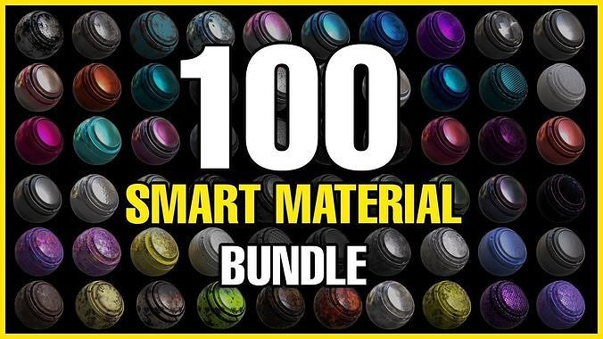 100 Professional High Quality Metal Smart Materials BUNDLE Texture