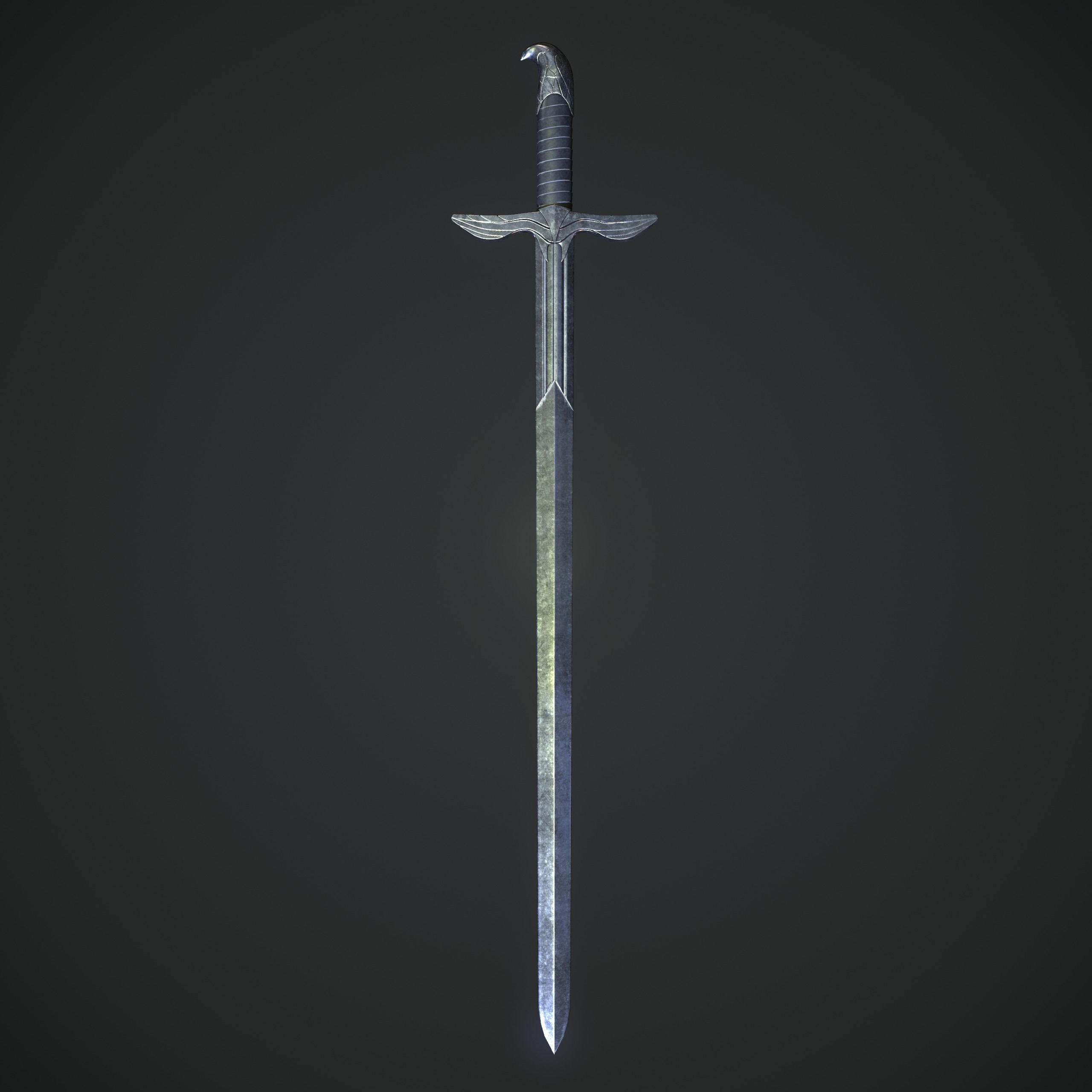 The Sword of Altair  Low-poly 3D model_4