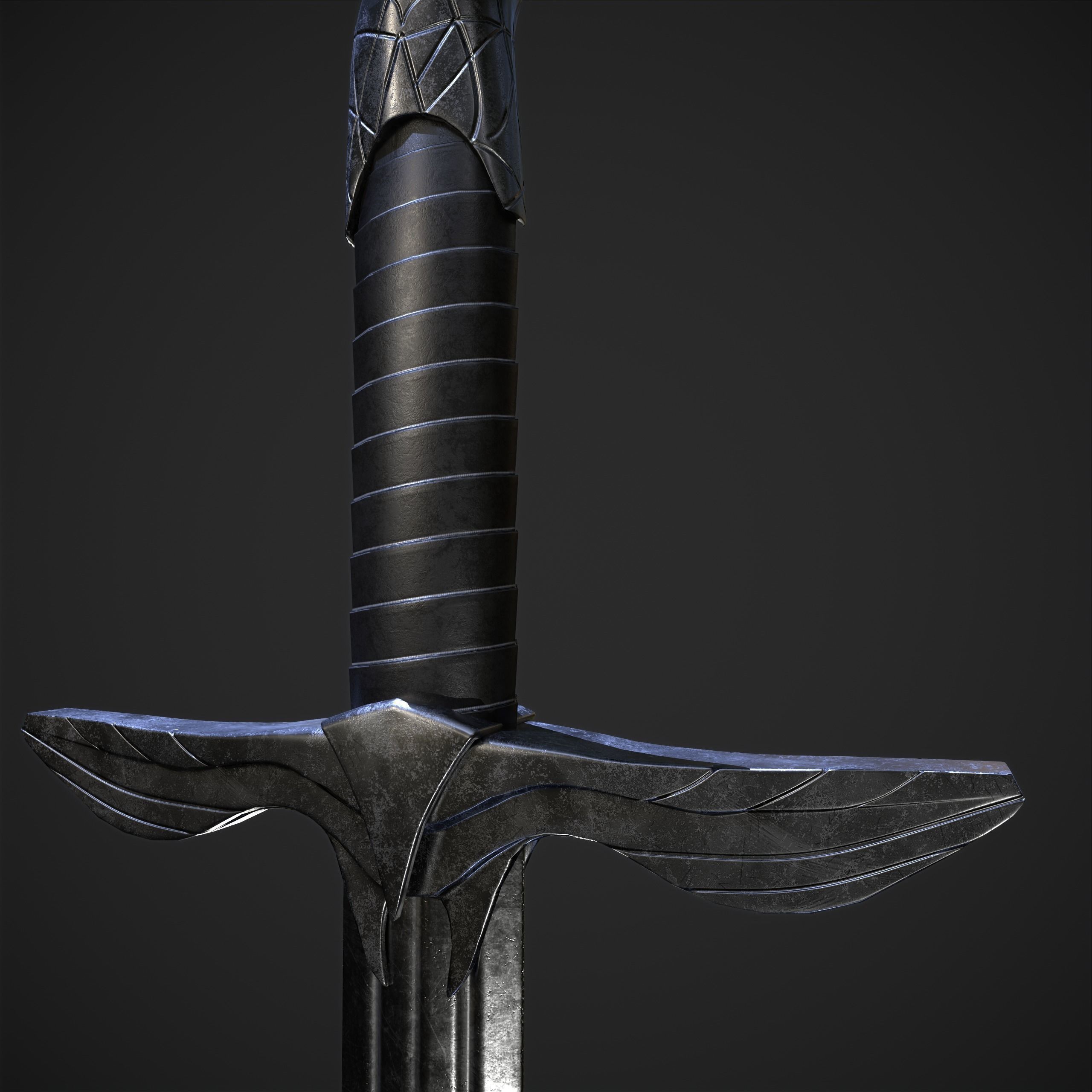 The Sword of Altair  Low-poly 3D model_6