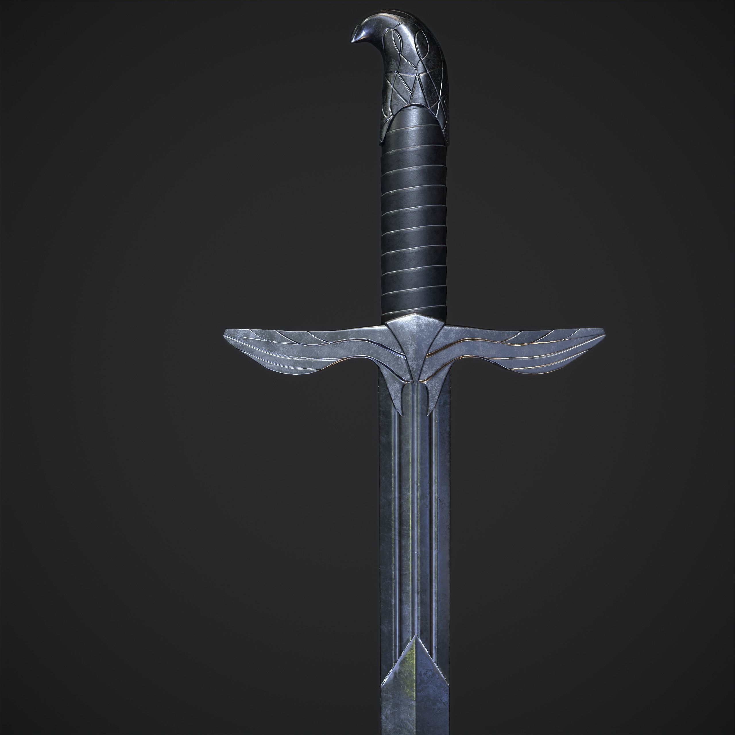 The Sword of Altair  Low-poly 3D model_5