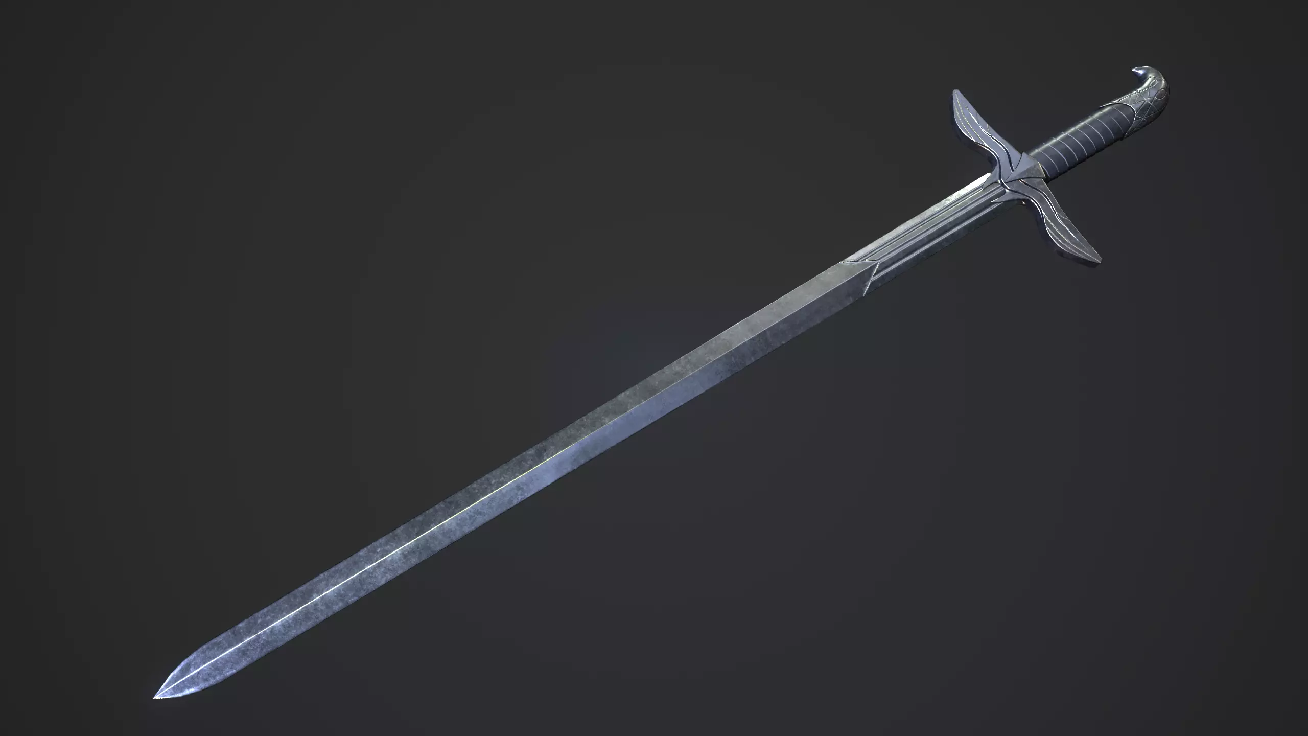 The Sword of Altair  Low-poly 3D model_0