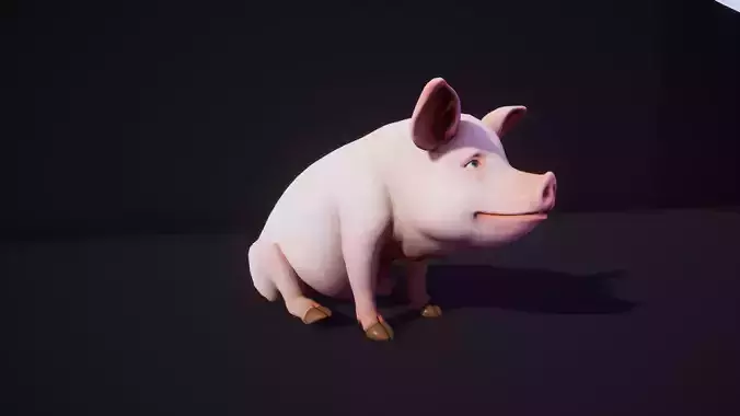 Pig stylized