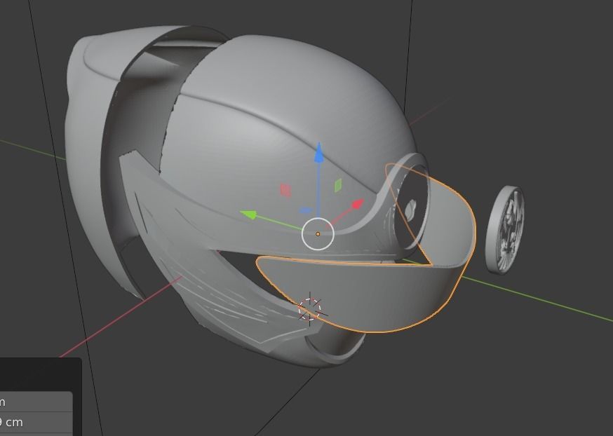 Ninpuu sentai Hurricaneger red 3D print able helmet  3D print model_18