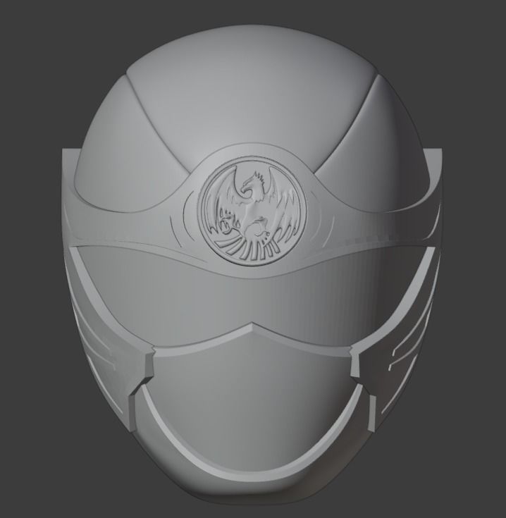 Ninpuu sentai Hurricaneger red 3D print able helmet  3D print model_14