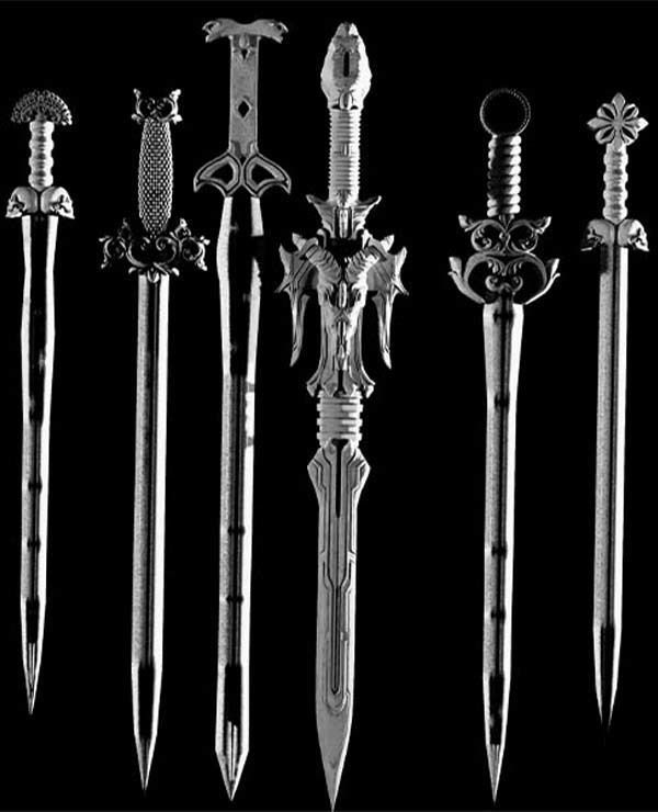 Medieval Sword BaseMesh IMM brush ABR brush OBJ VOL 01 3D model_1