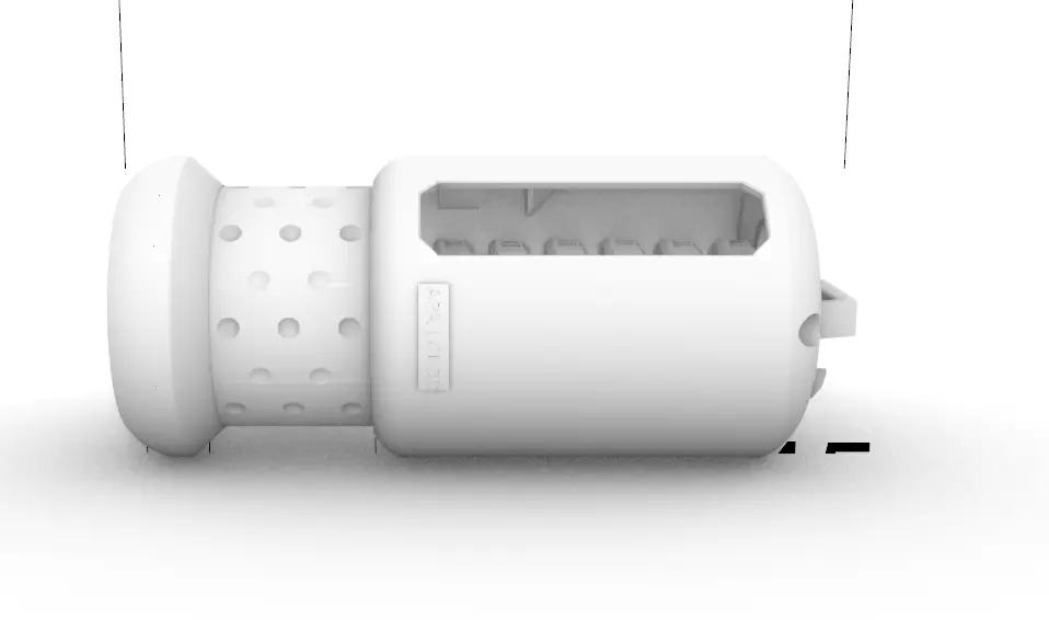 battery plastic container with holes in it Free 3D print model