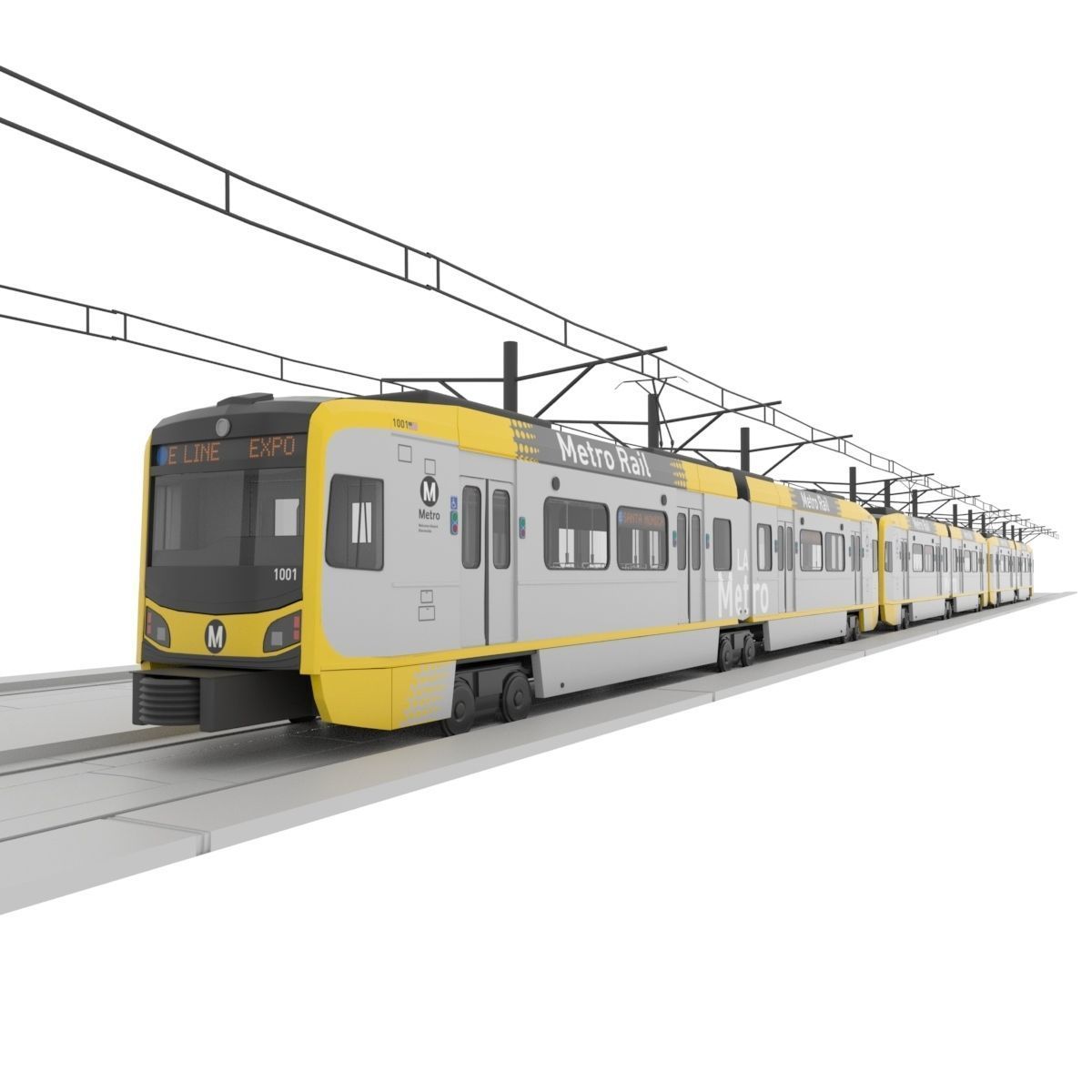  Kinkisharyo P3010 Expo Line LA Metro 3D model 3D model_1