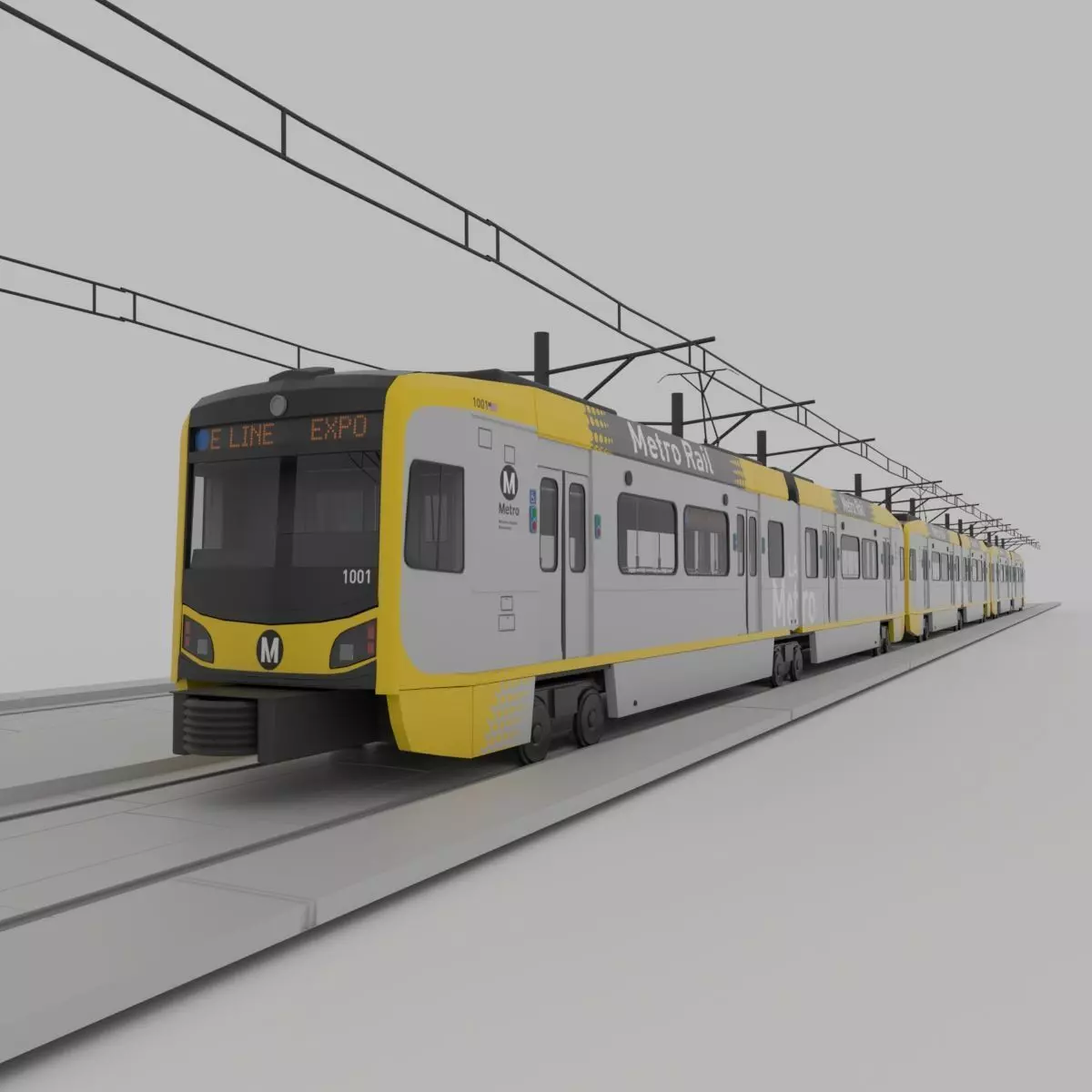  Kinkisharyo P3010 Expo Line LA Metro 3D model 3D model_0