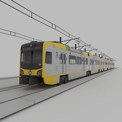  Kinkisharyo P3010 Expo Line LA Metro 3D model 3D model