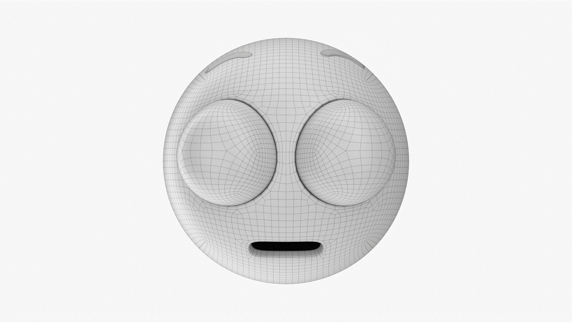 Emoji 035 Astonished with protruding eyes 3D model_5