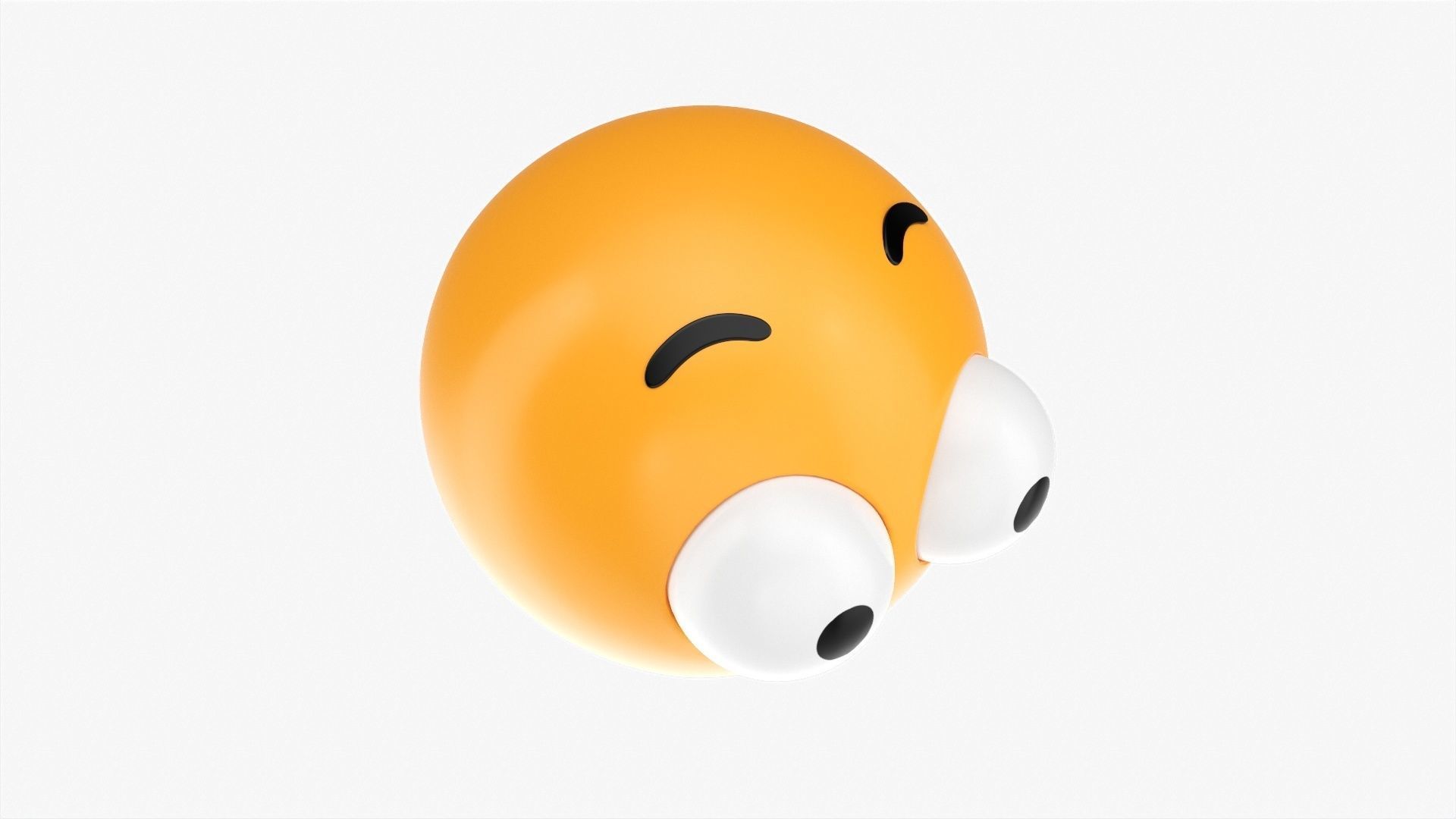 Emoji 035 Astonished with protruding eyes 3D model_3