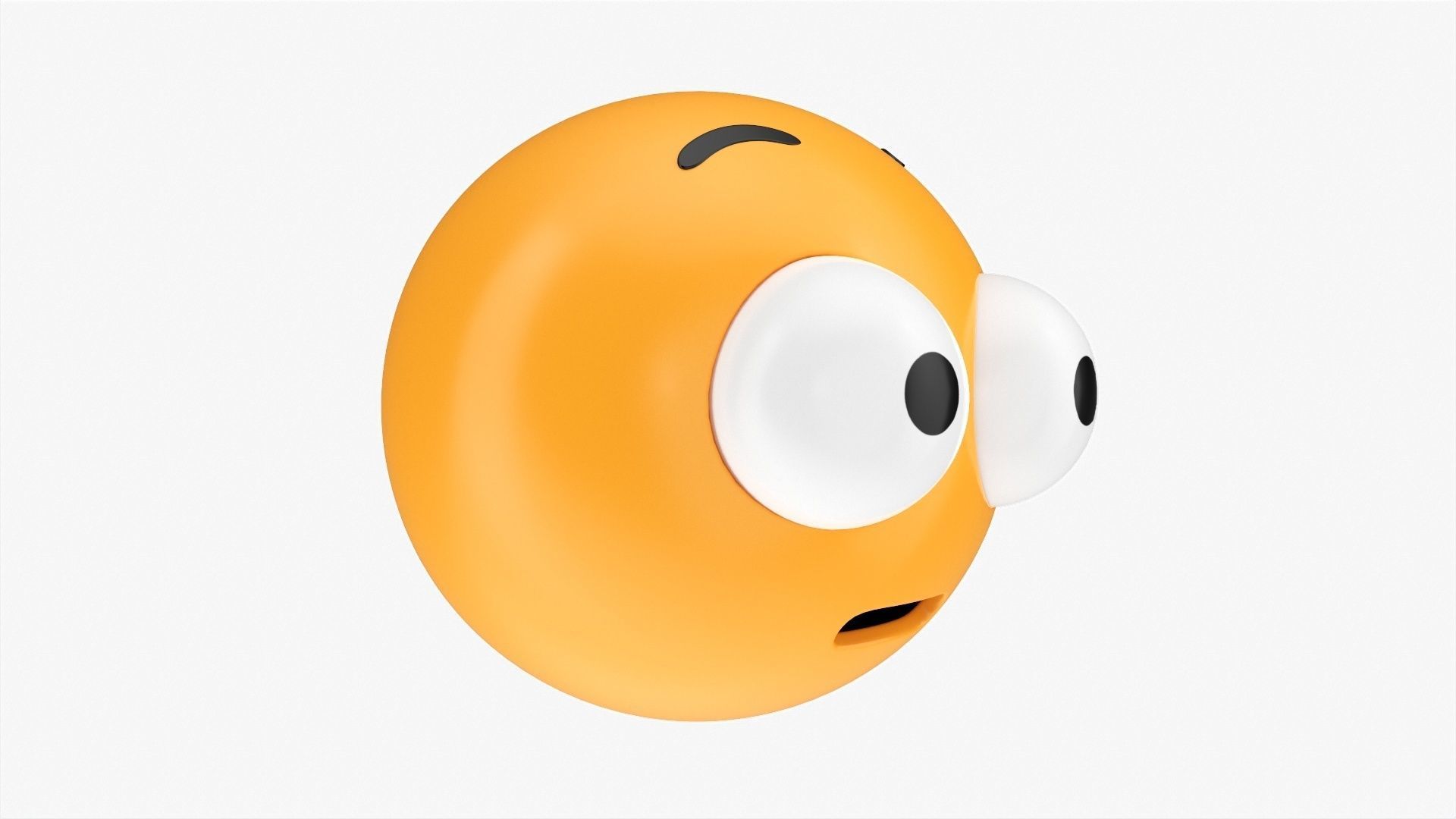 Emoji 035 Astonished with protruding eyes 3D model_1
