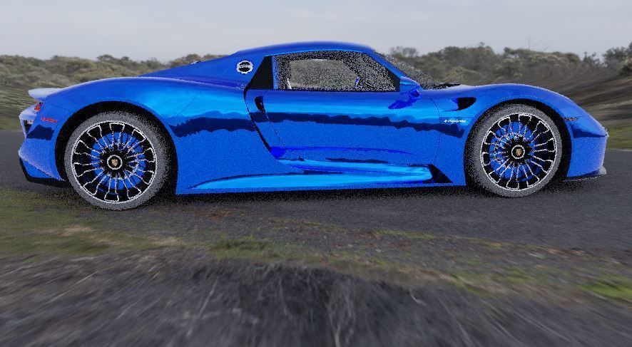 porsche  918 spyder Free low-poly 3D model_4