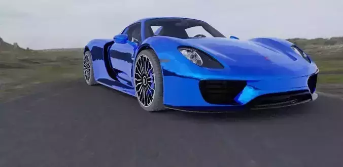porsche  918 spyder Free low-poly 3D model