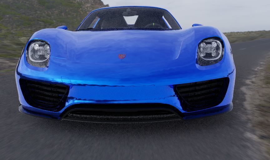 porsche  918 spyder Free low-poly 3D model_5