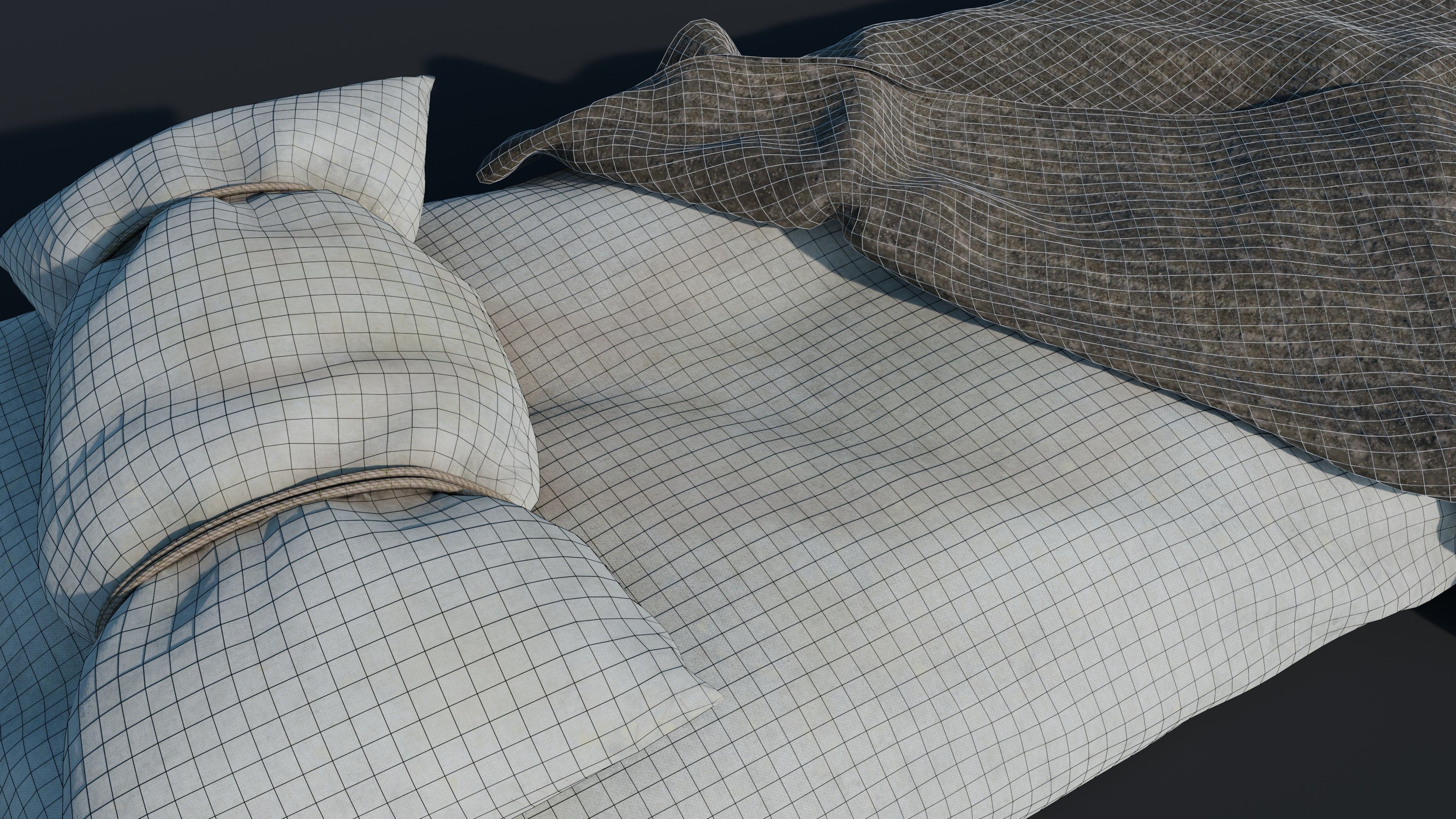 Mattress - Old Bed - Jergon 3D model_5