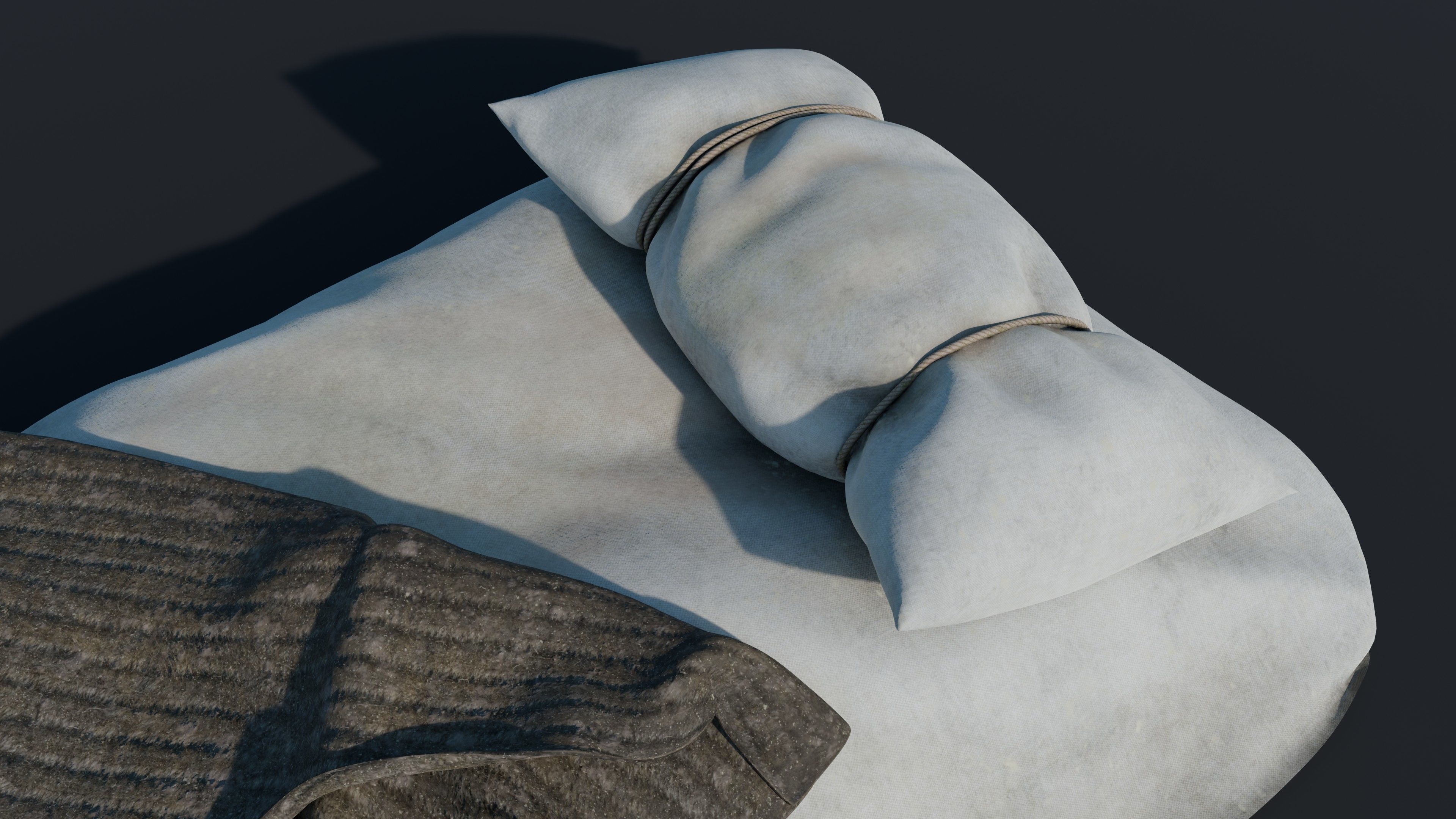 Mattress - Old Bed - Jergon 3D model_2