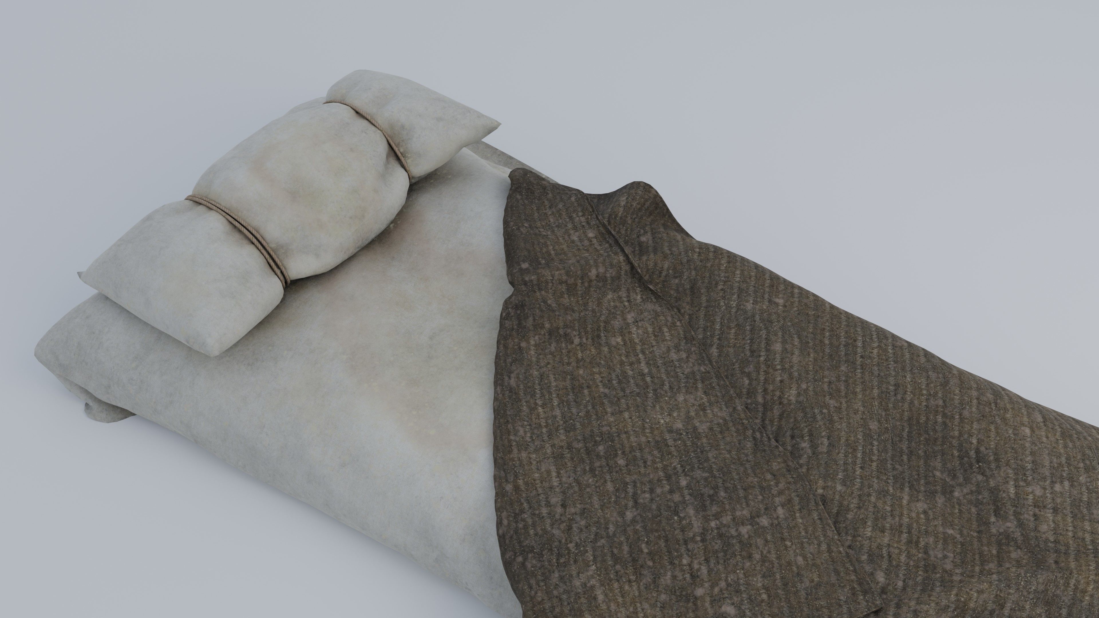 Mattress - Old Bed - Jergon 3D model_6