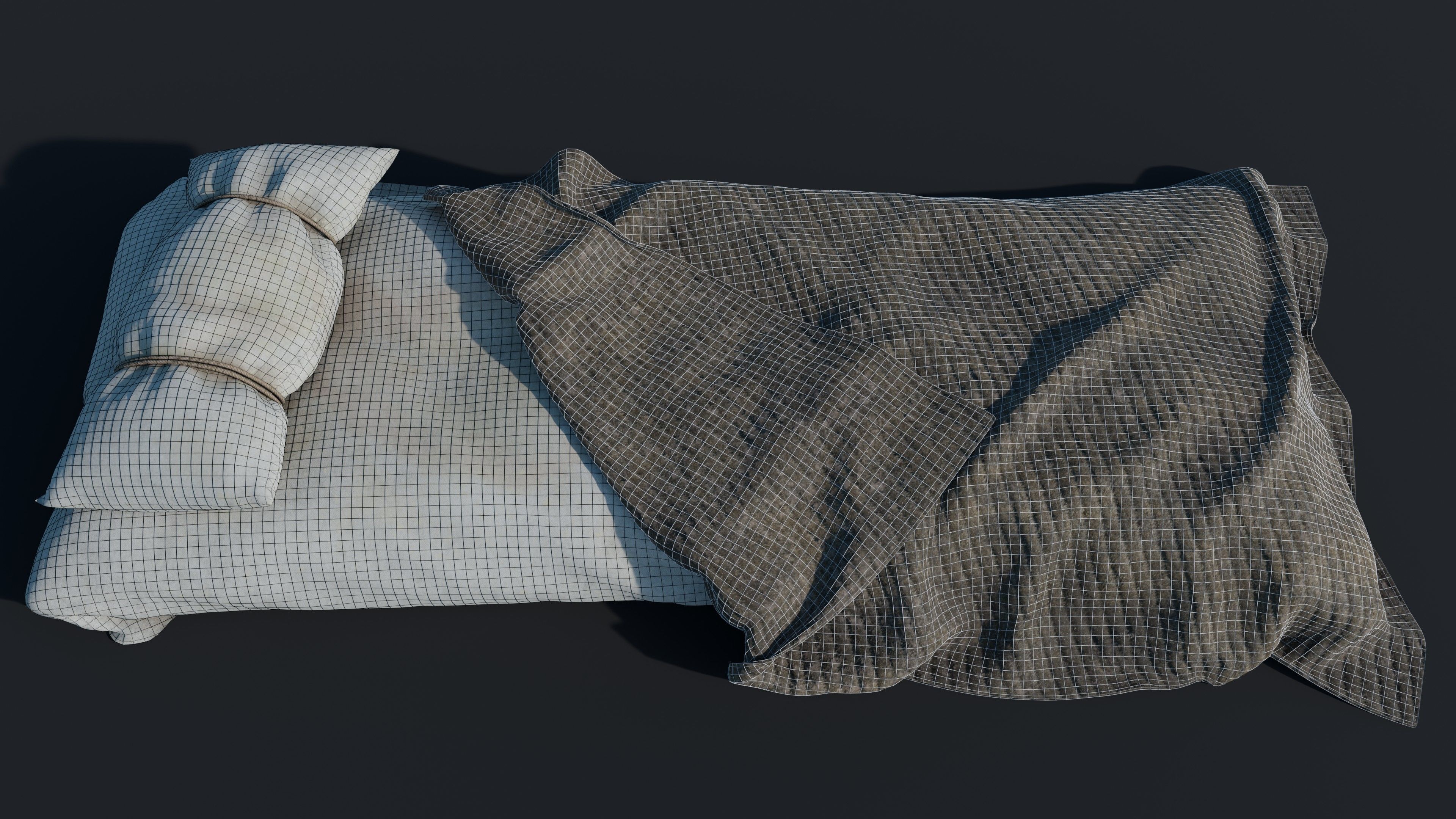 Mattress - Old Bed - Jergon 3D model_4