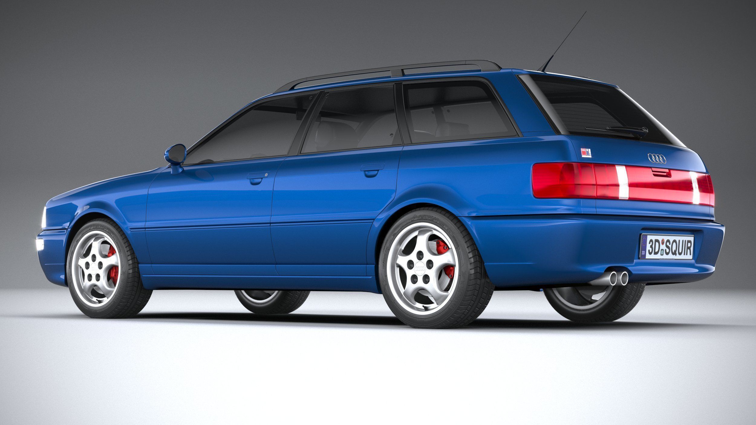 Audi RS2 Avant 1994 3D model_5
