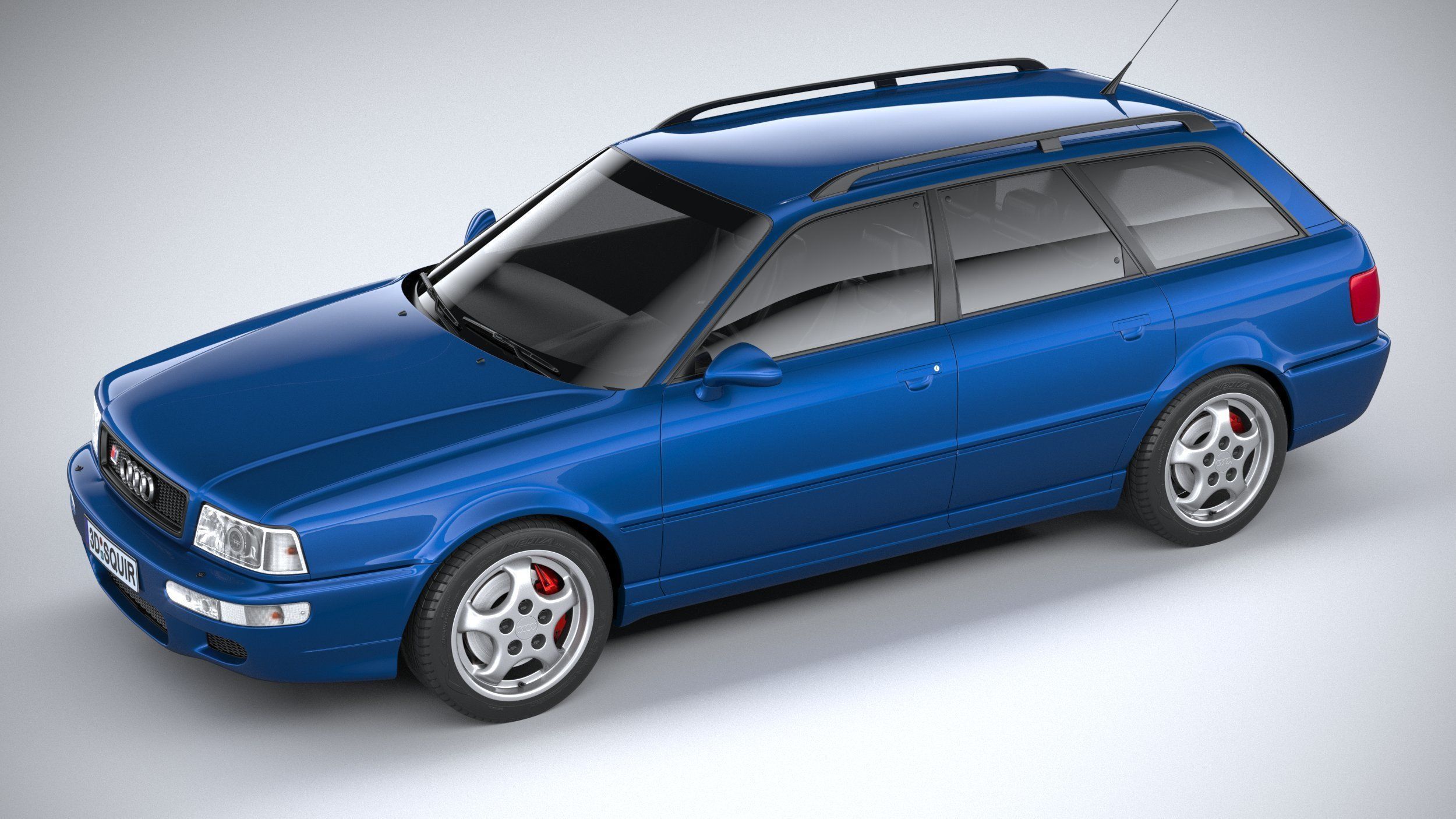 Audi RS2 Avant 1994 3D model_7