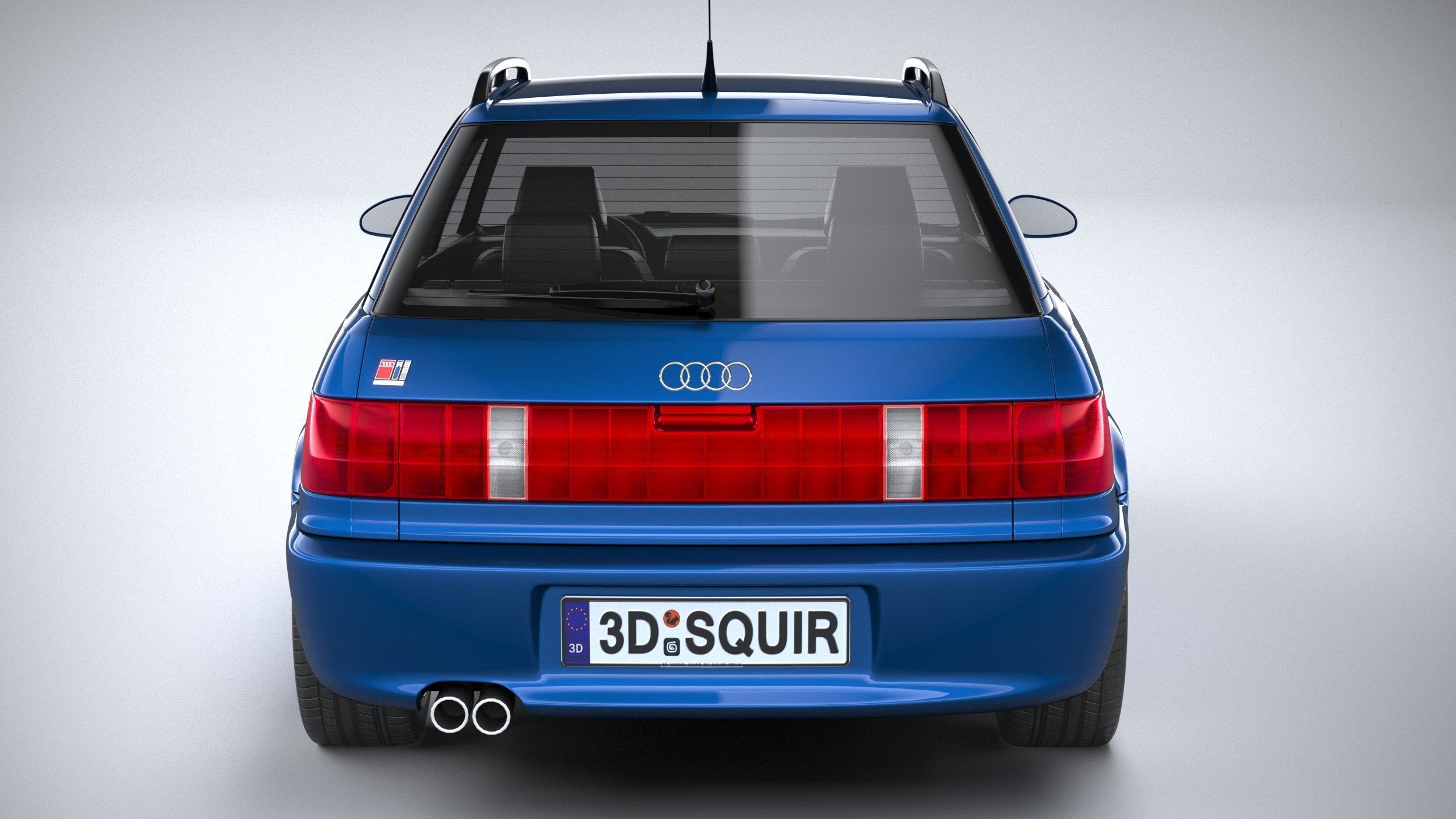 Audi RS2 Avant 1994 3D model_4