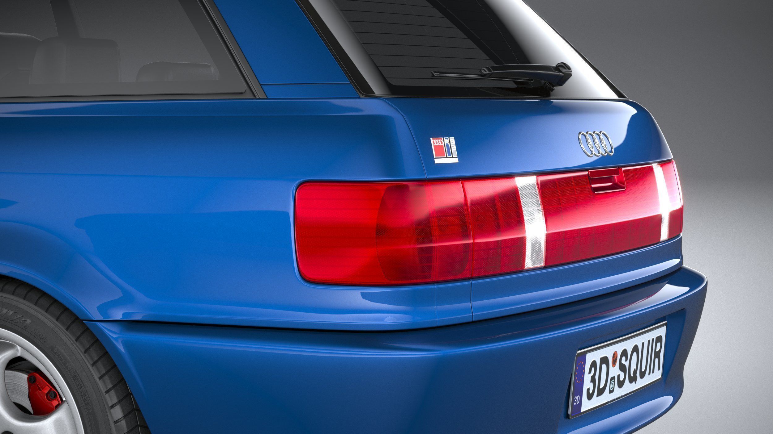 Audi RS2 Avant 1994 3D model_6