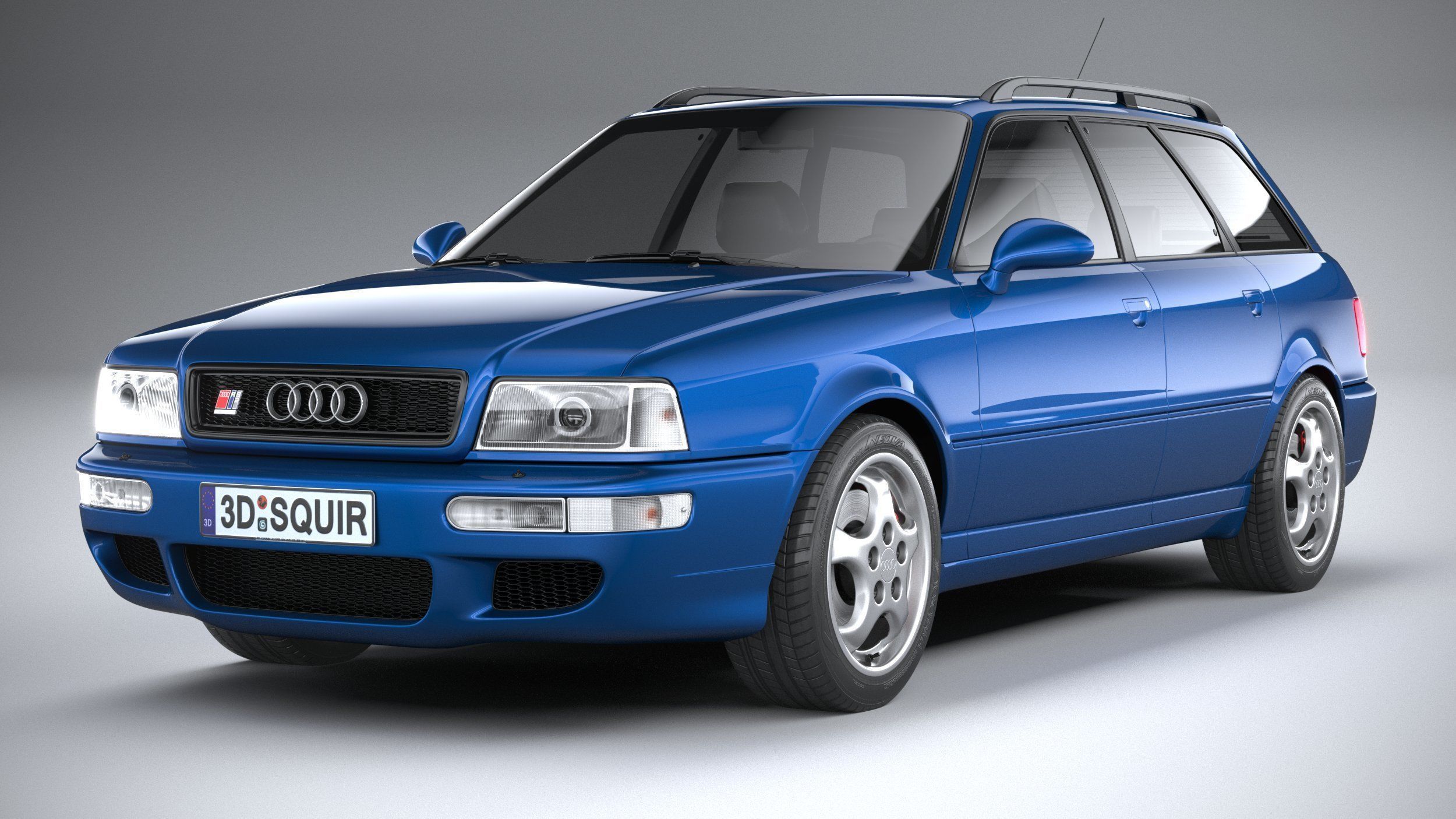 Audi RS2 Avant 1994 3D model_2