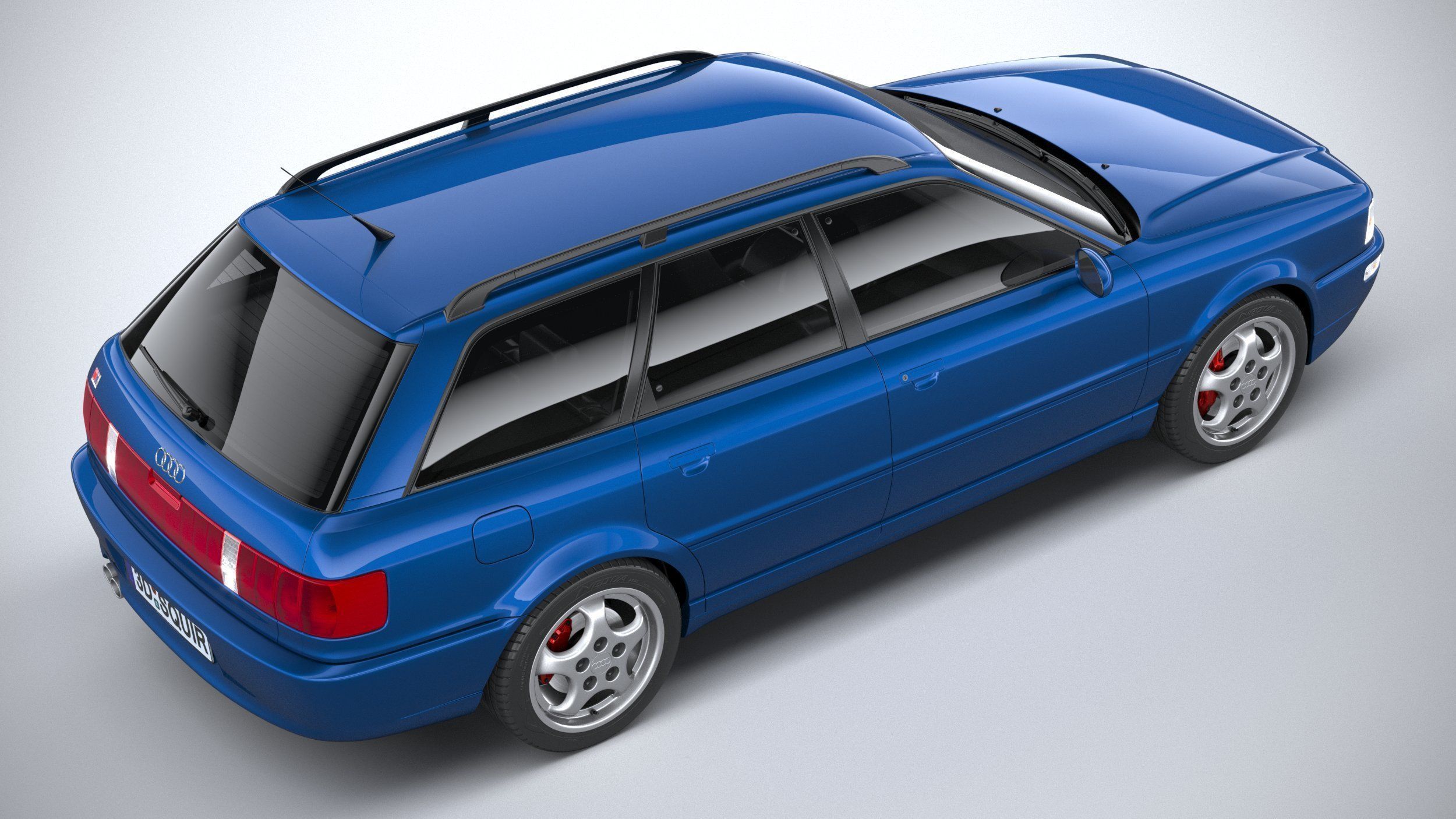 Audi RS2 Avant 1994 3D model_10