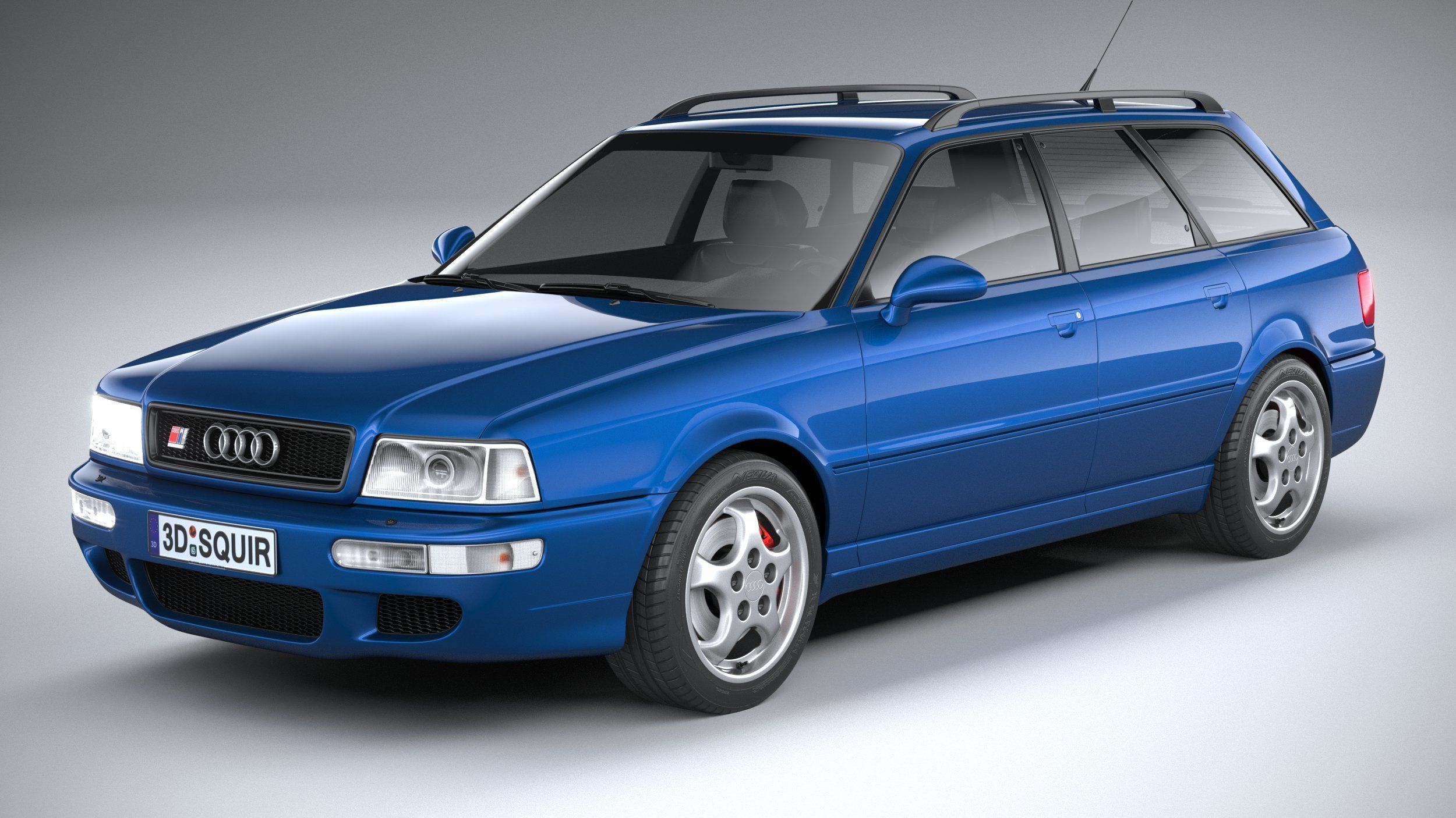 Audi RS2 Avant 1994 3D model_1