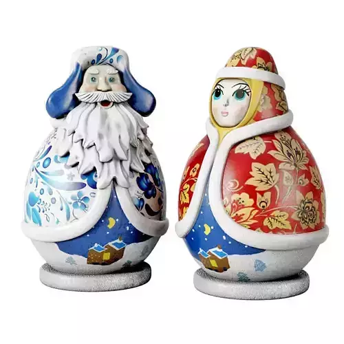 Santa Claus and Snow Maiden