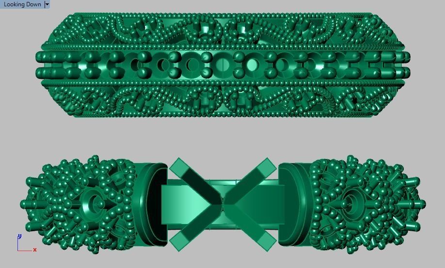 solitaire ring set 3D print model_19