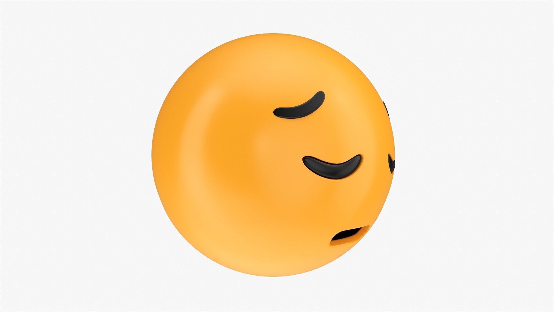 Emoji 038 Pensive 3D model_1