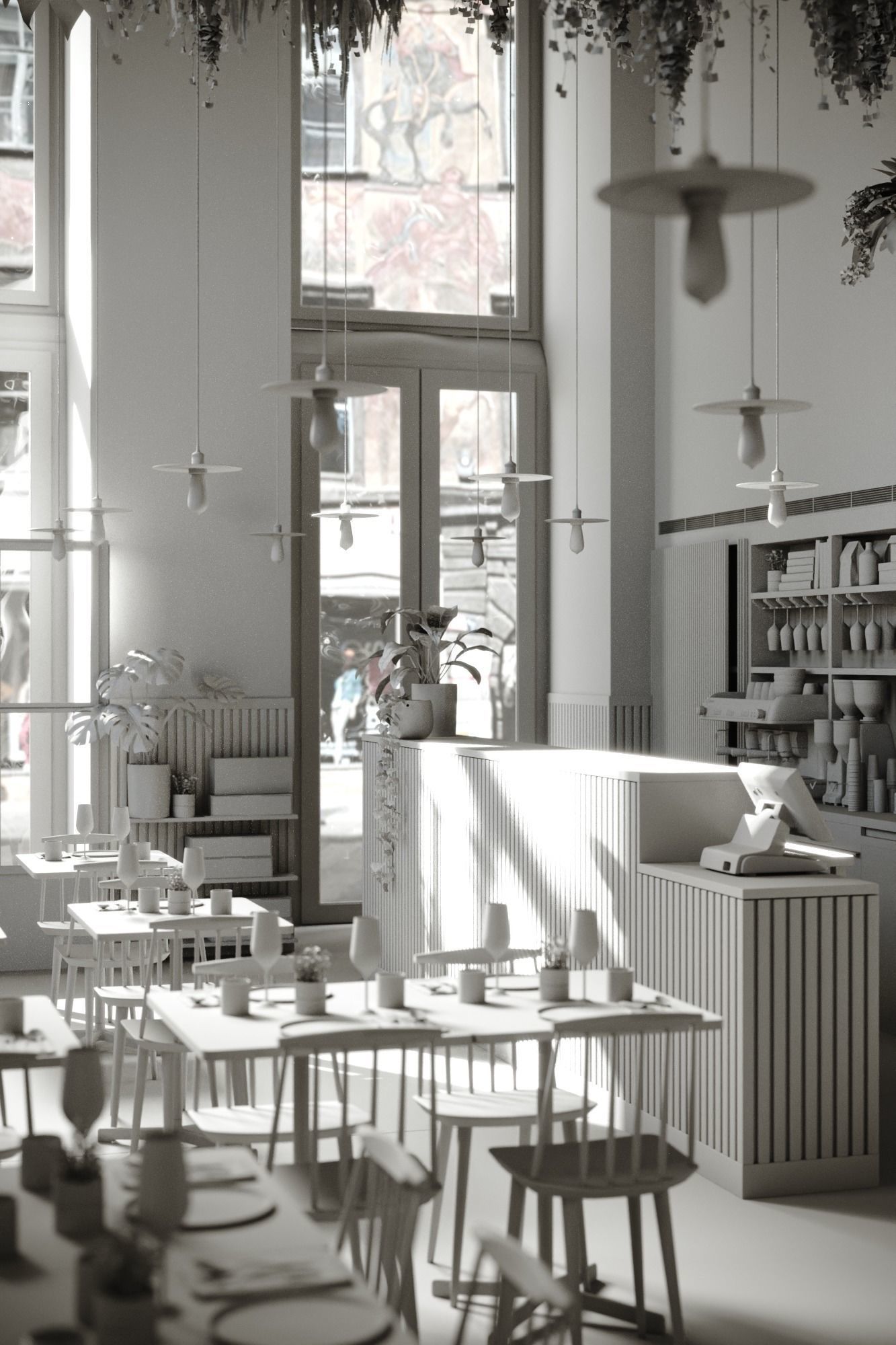 Prado Restaurant Lisbon 3D model_2