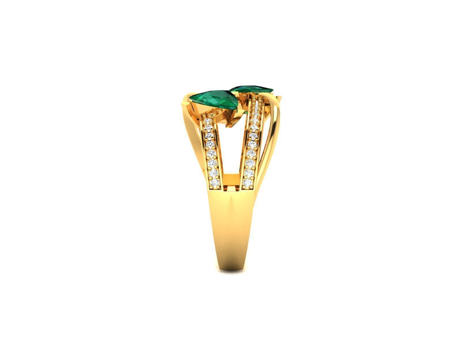 Women Ring 3D print model_5