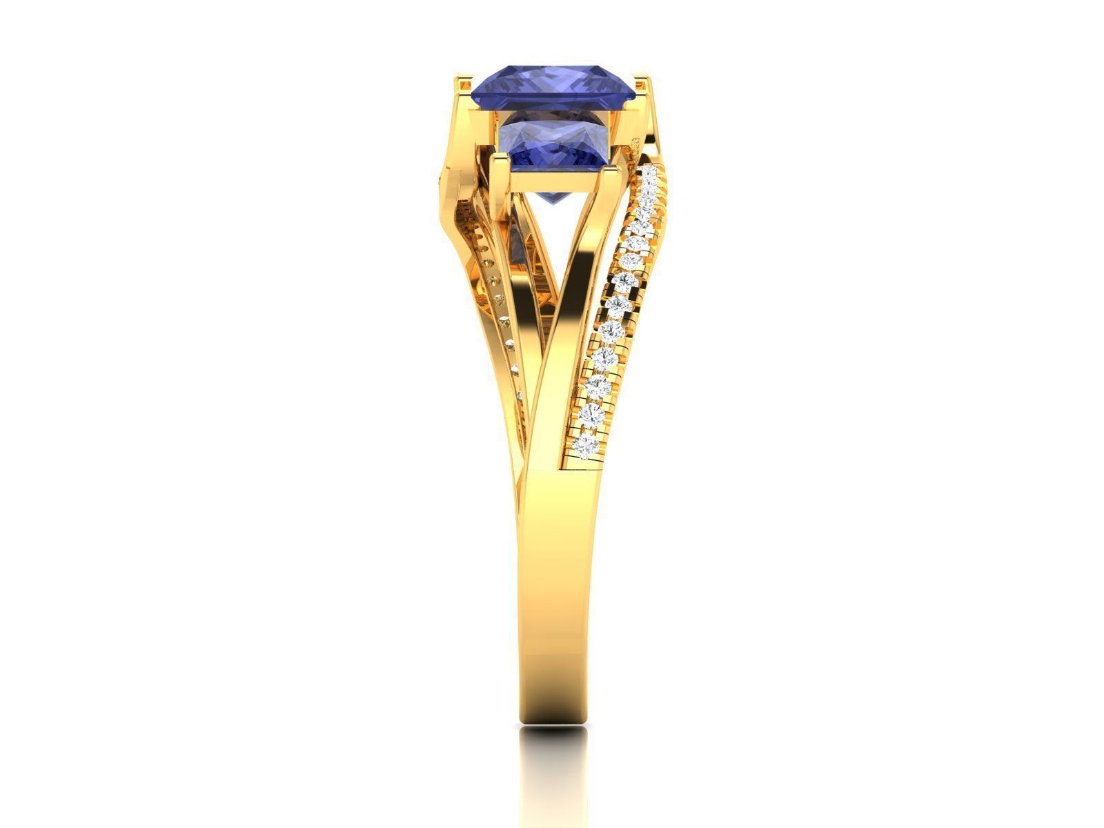 Women Ring 3D print model_5
