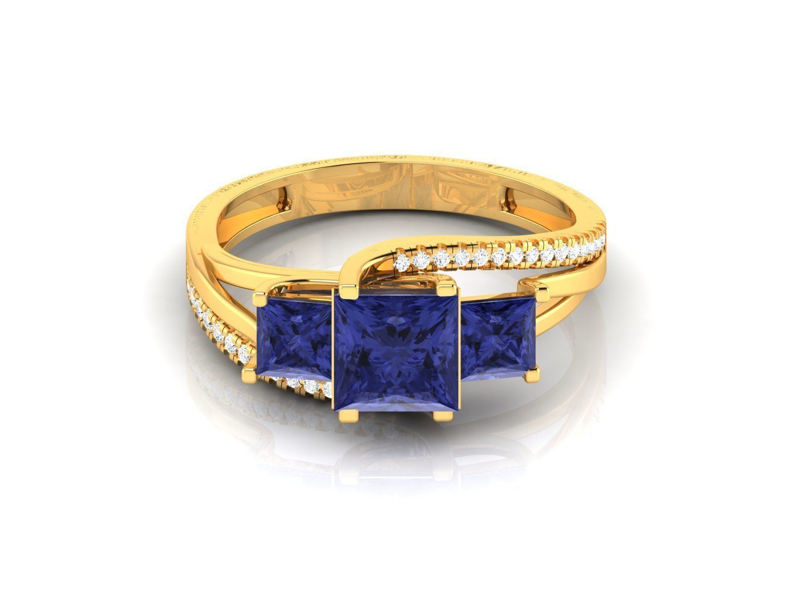 Women Ring 3D print model_7