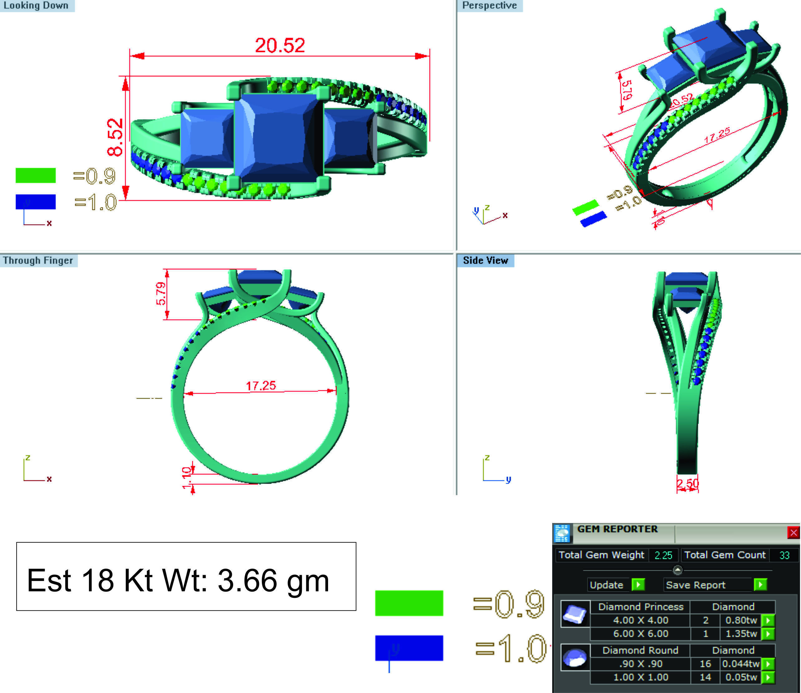 Women Ring 3D print model_8