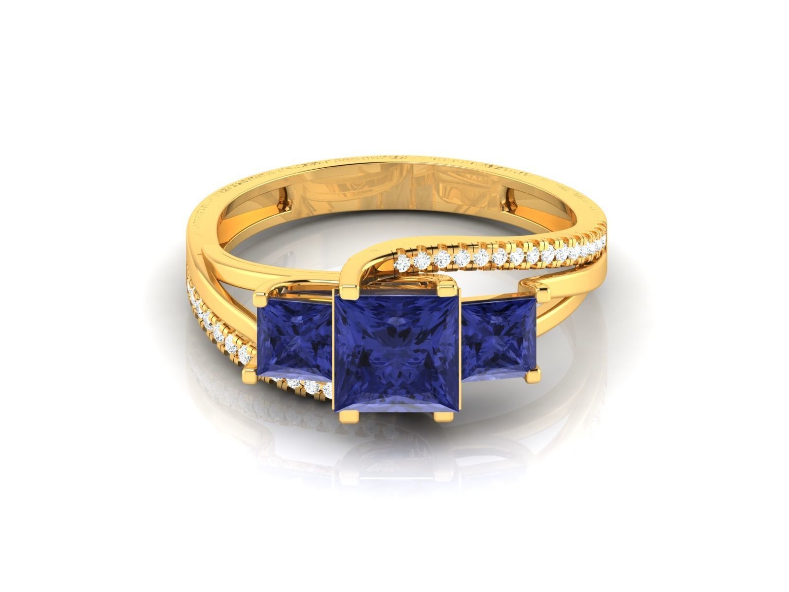 Women Ring 3D print model_6