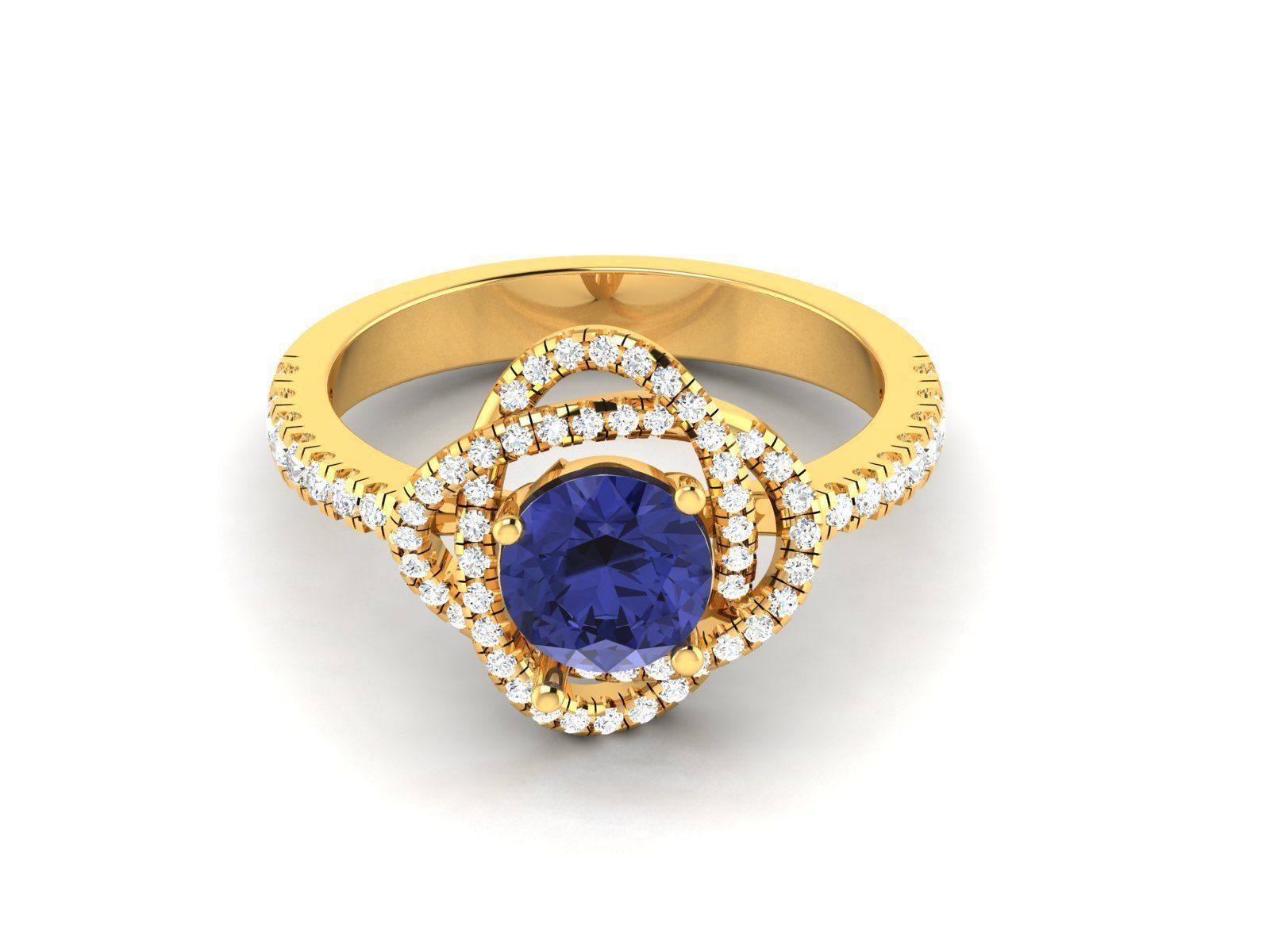 Women Ring 3D print model_7