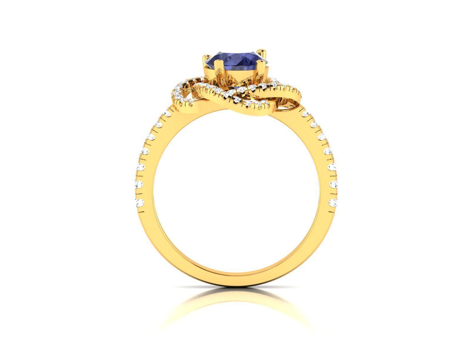 Women Ring 3D print model_2