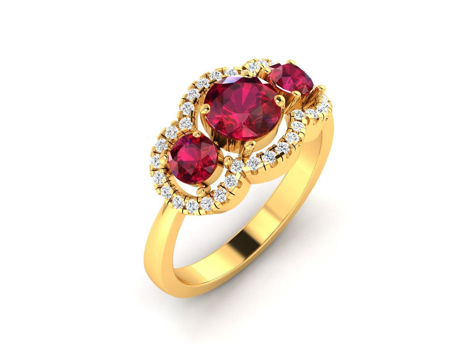 Women Ring 3D print model_1