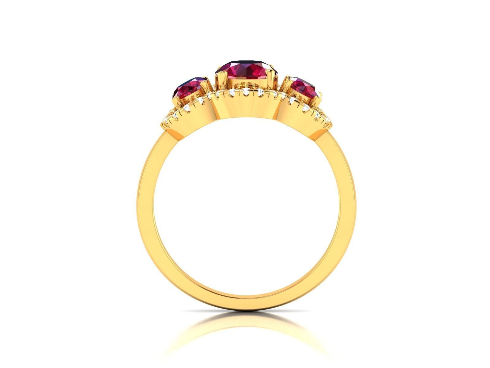 Women Ring 3D print model_3