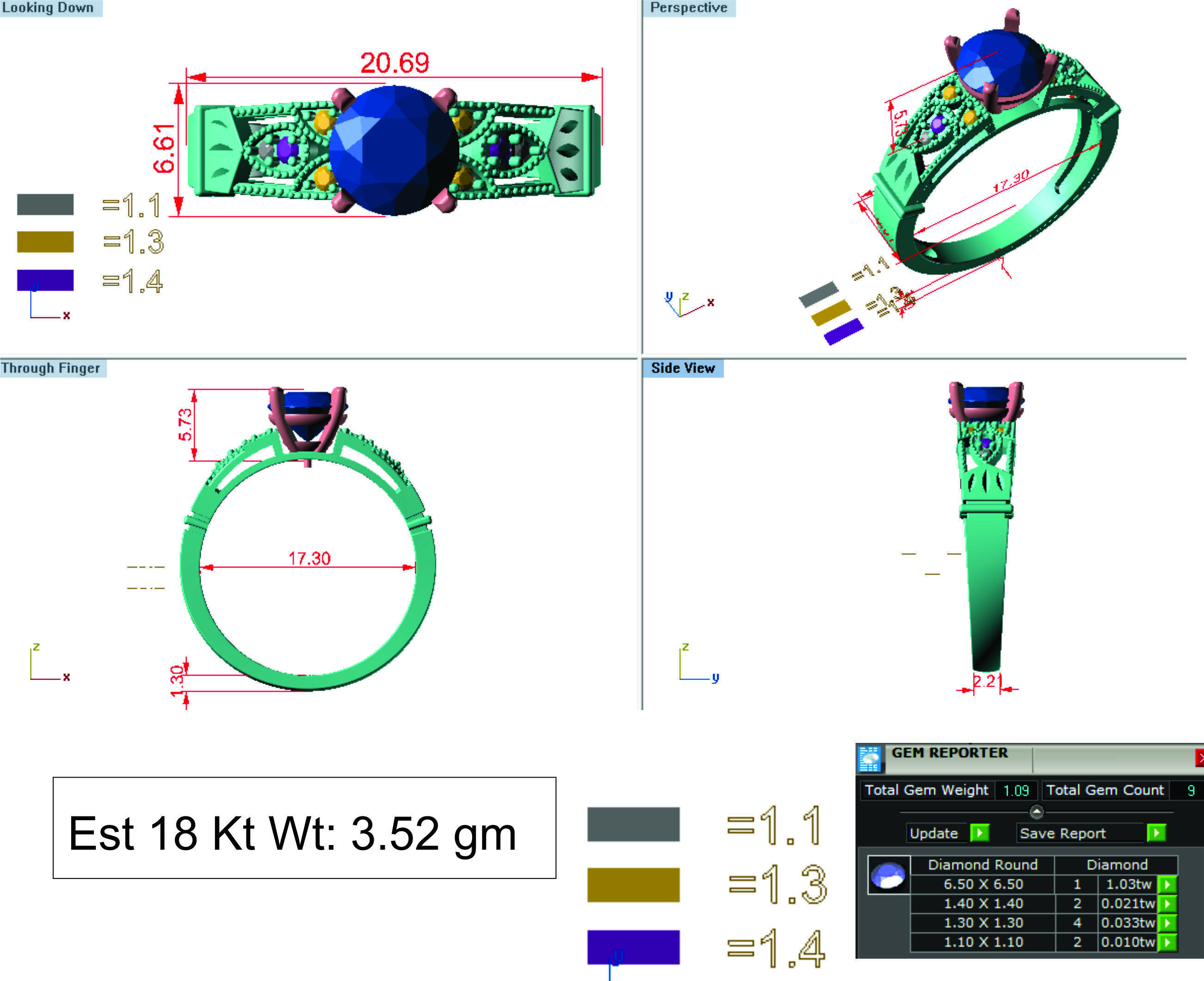 Women Ring 3D print model_8